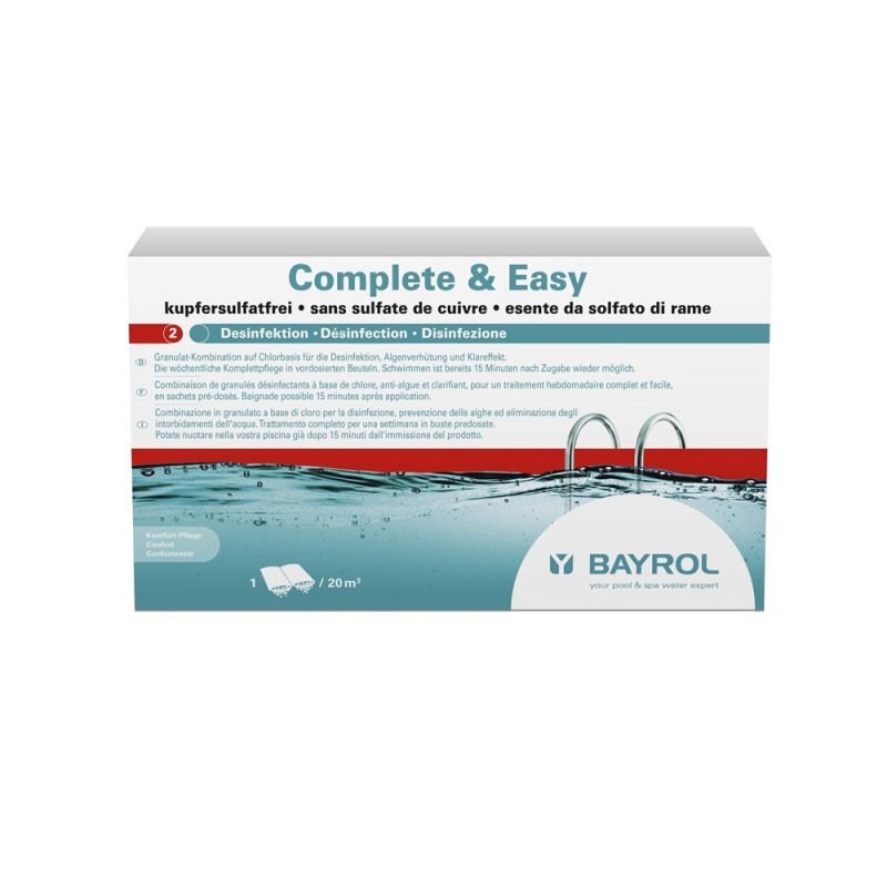 Complete & Easy Desinfektion, Algenverhütung und Klareffekt 4,48kg Bayrol